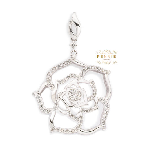 จี้เพชรดอกกุหลาบ