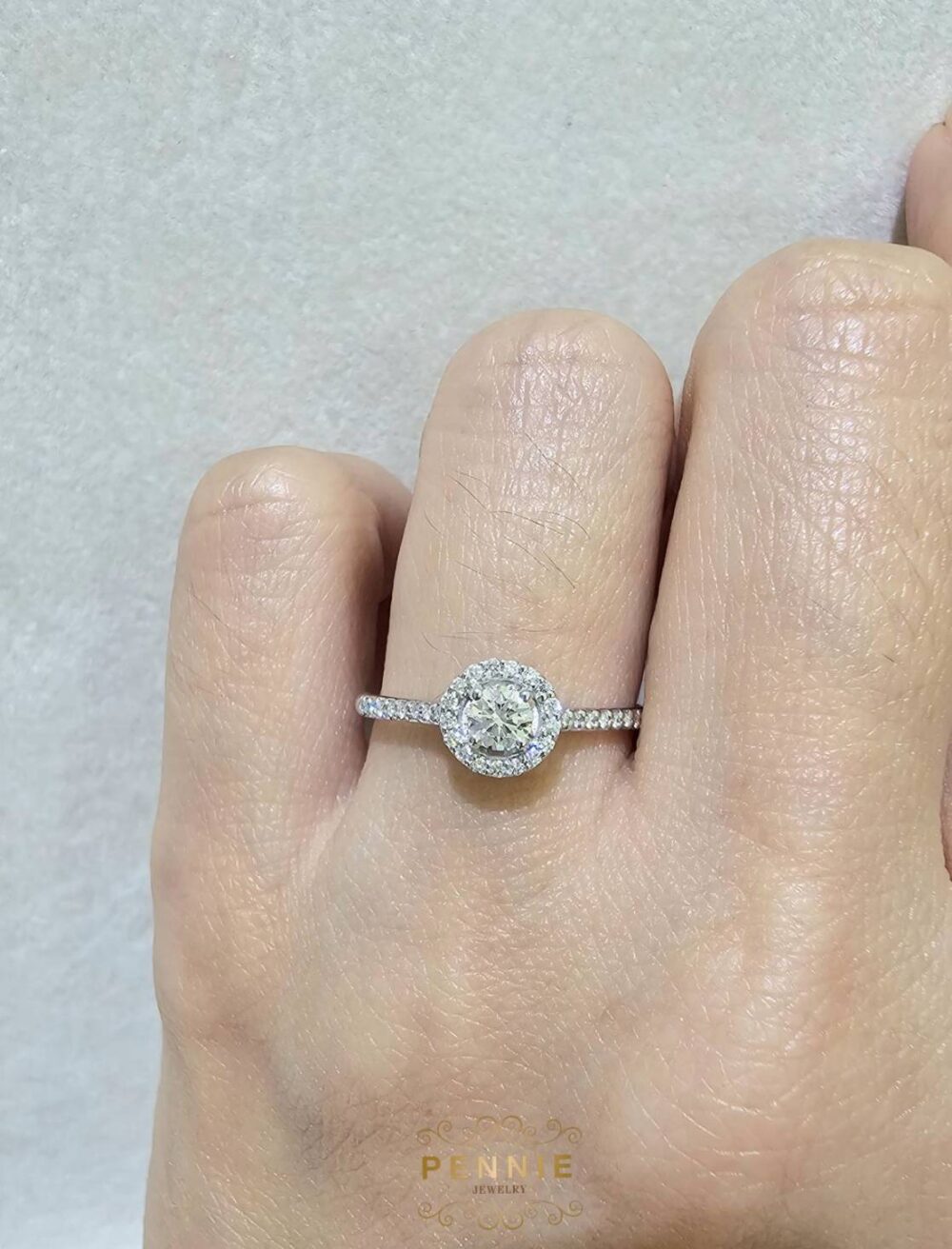 แหวนเพชร0.17กะรัตน้ำ100GIA - Image 3