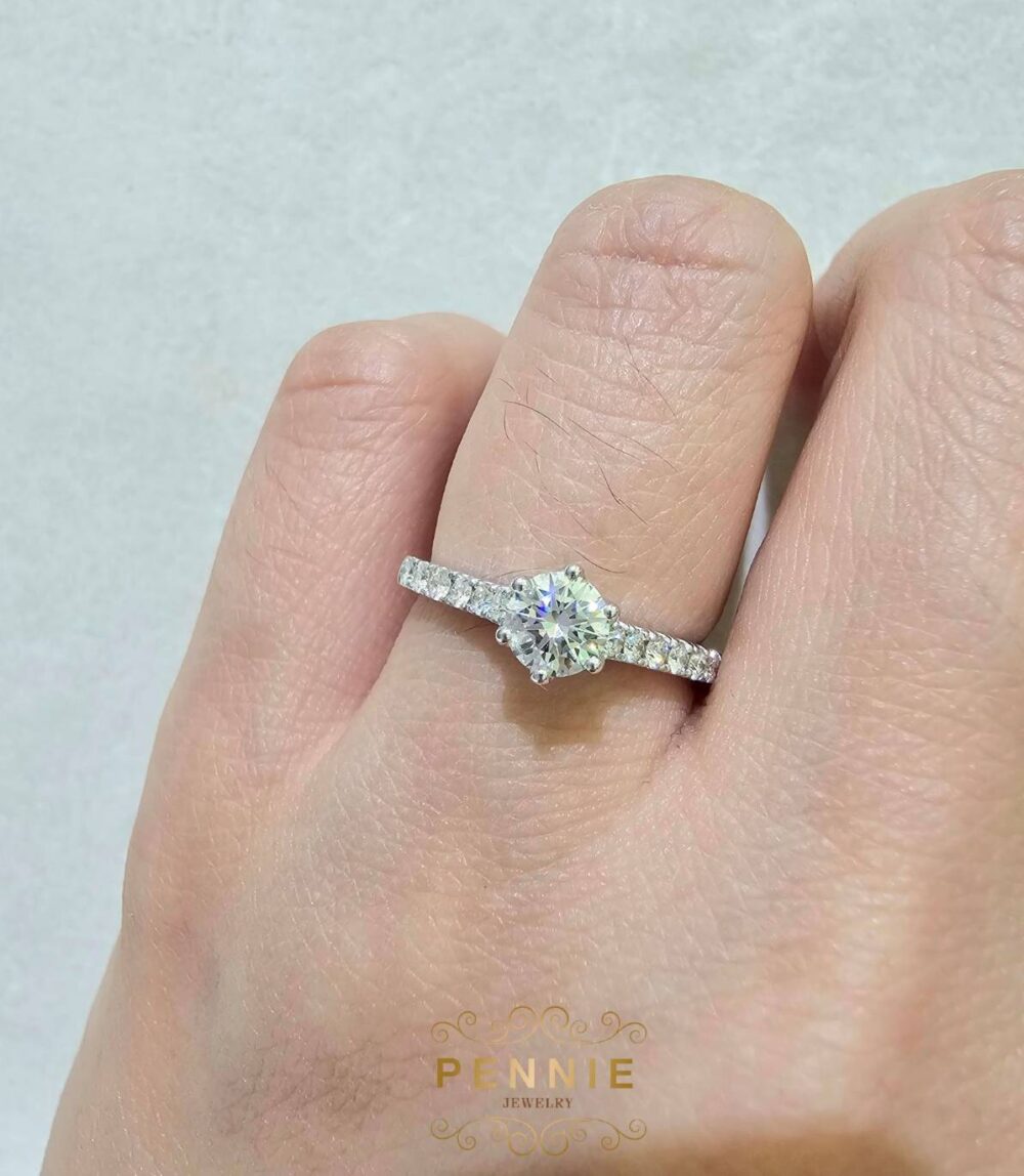 แหวนเพชร0.40กะรัตน้ำ98GIA - Image 2