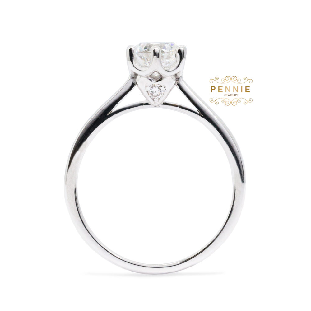 แหวนเพชร0.70กะรัตน้ำ100GIA - Image 2