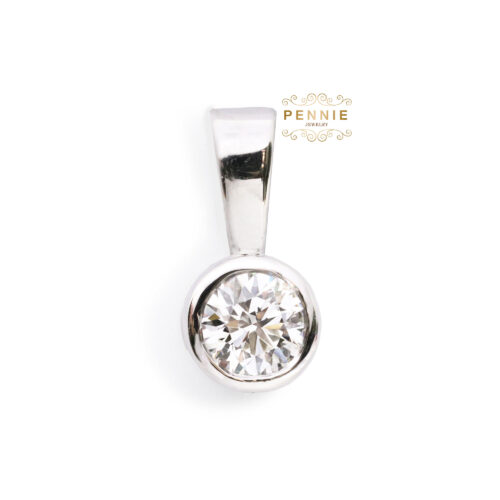 จี้เพชร0.34กะรัตน้ำ100GIA