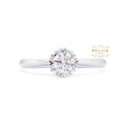 แหวนเพชร0.31กะรัตน้ำ100GIA