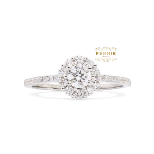 แหวนเพชร0.23กะรัตน้ำ100GIA